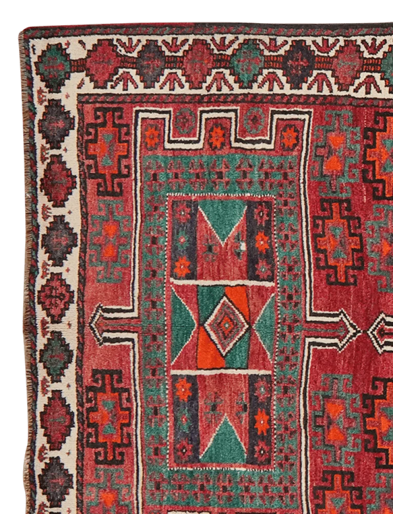 Kordibaf · Handgeknüpft – Bunt, 409x147 cm