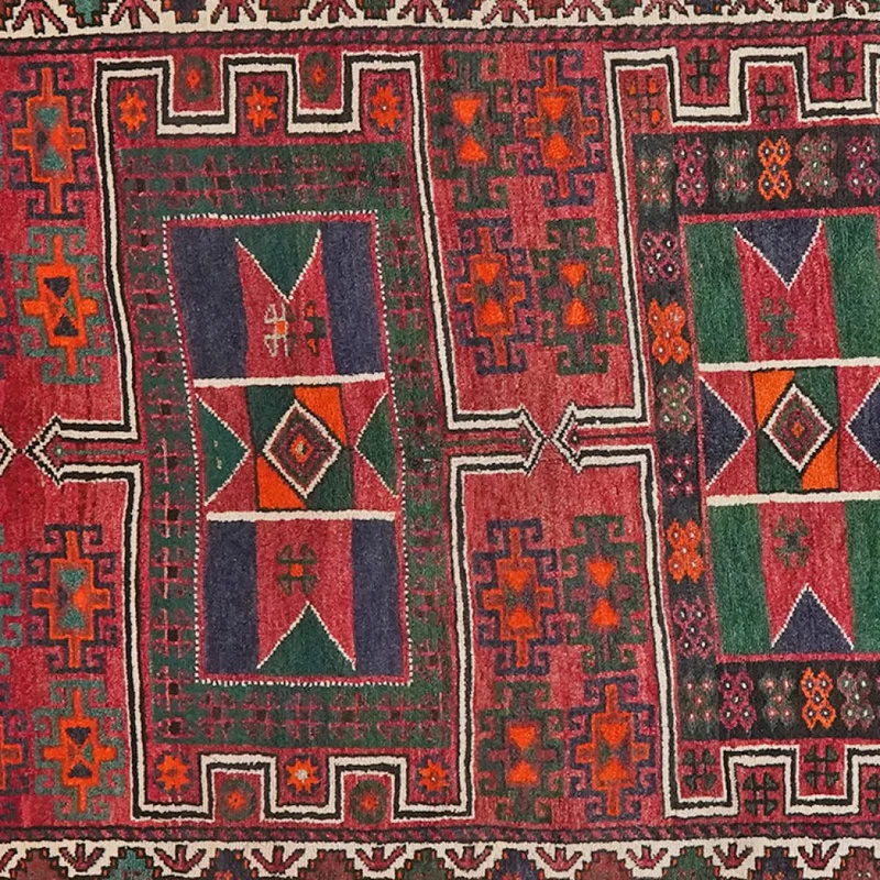 Kordibaf · Handgeknüpft – Bunt, 409x147 cm
