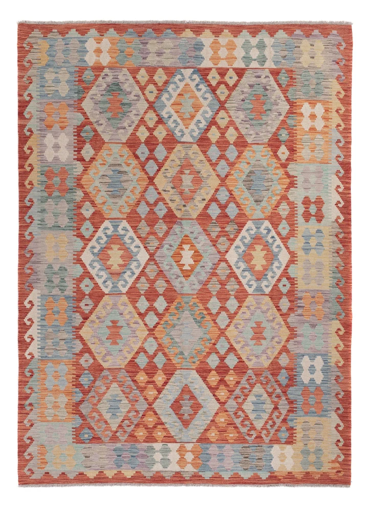 Kelim Maimene Teppich 176x244cm - mehrfarbig