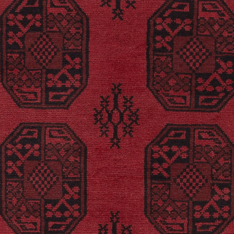 Akhche Teppich 162x242cm - Perserteppich - dunkelrot