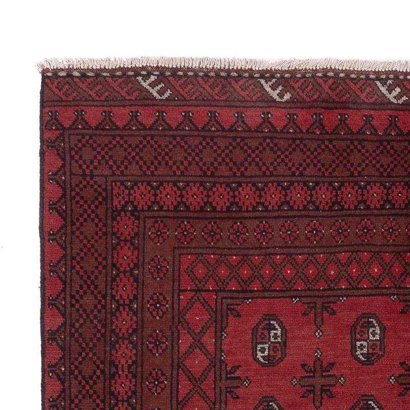 Akhche Teppich 164x242cm - Perserteppich - dunkelrot