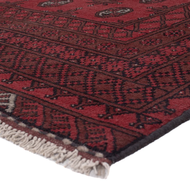 Akhche Teppich 164x242cm - Perserteppich - dunkelrot