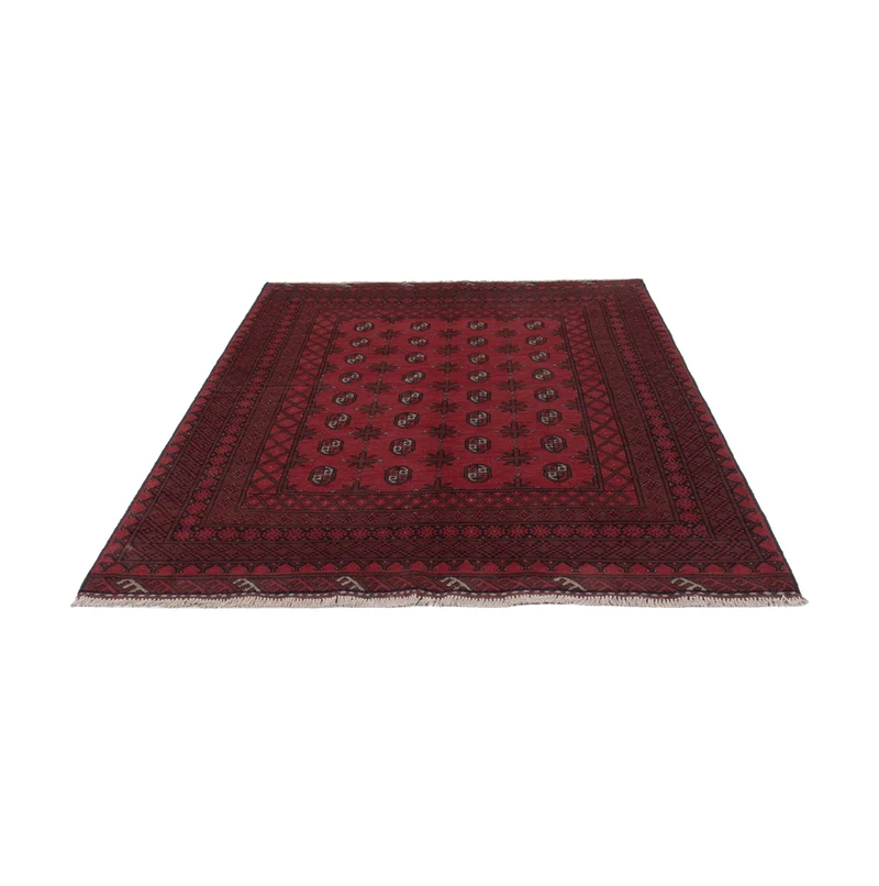 Akhche Teppich 164x242cm - Perserteppich - dunkelrot
