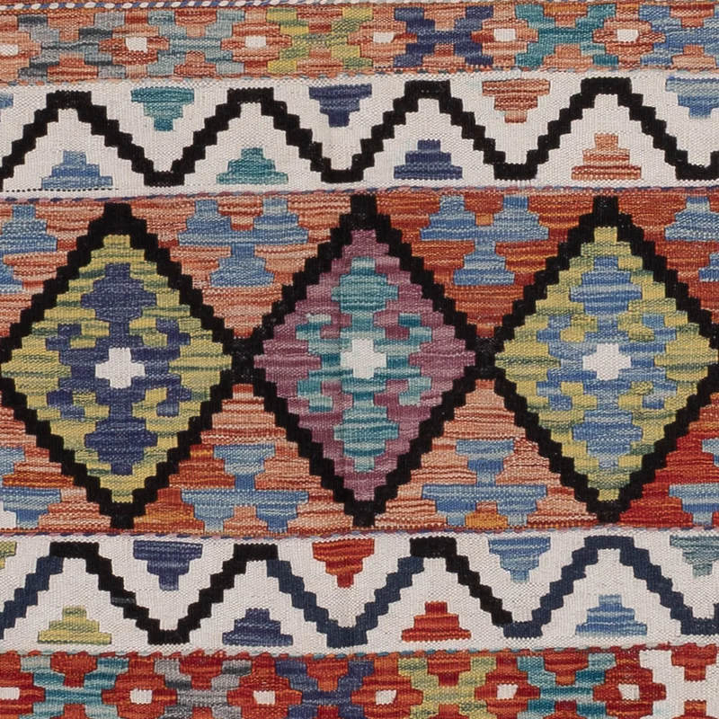 Kelim Maimene Teppich 176x237cm - mehrfarbig