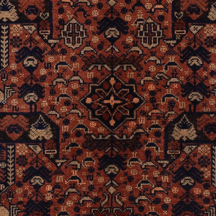 Belutsch Teppich 119x176cm - Orientteppich - dunkelrot