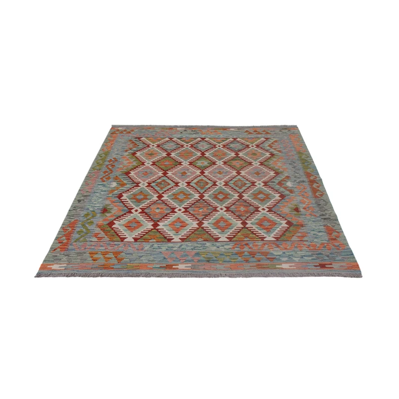 Kelim Maimene Teppich 154x195cm - mehrfarbig