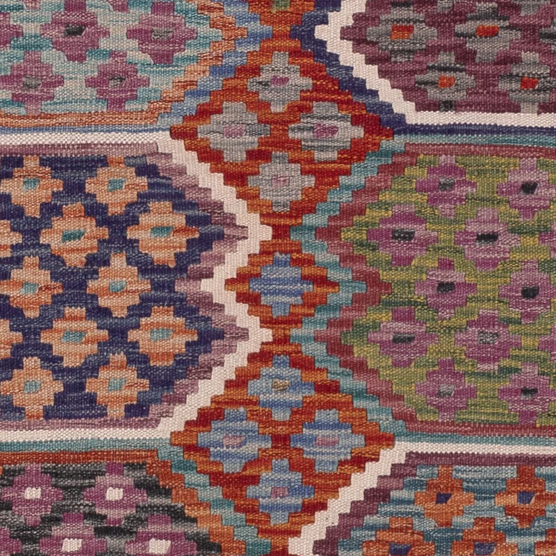 Kelim Maimene Teppich 158x195cm - mehrfarbig