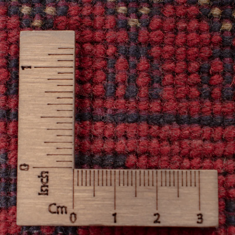 Läufer Afghan - Kunduz - 79 x 295 cm - dunkelrot