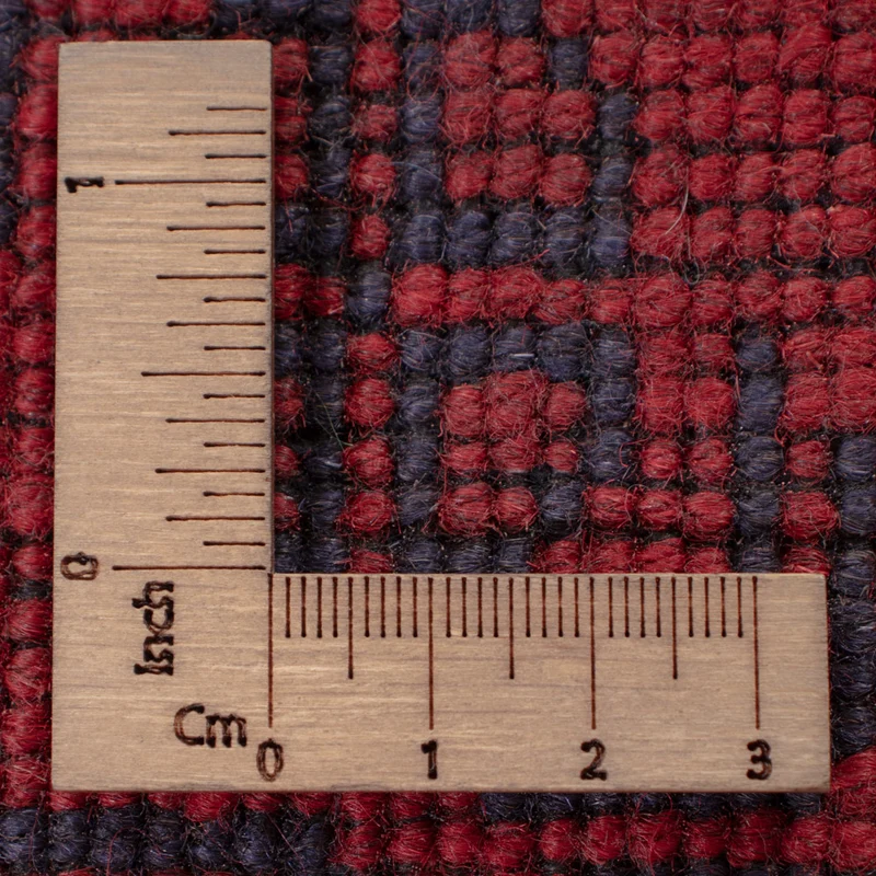 Läufer Afghan - Kunduz - 80 x 290 cm - dunkelrot