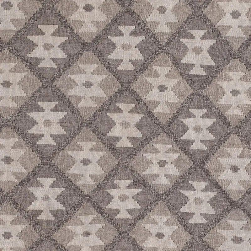 Kelim Maimene Teppich 177x244cm - dunkelgrau