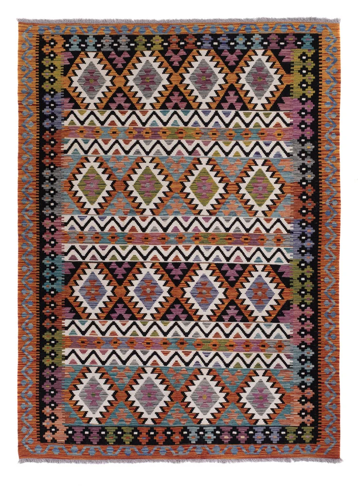 Kelim Maimene Teppich 178x245cm - mehrfarbig