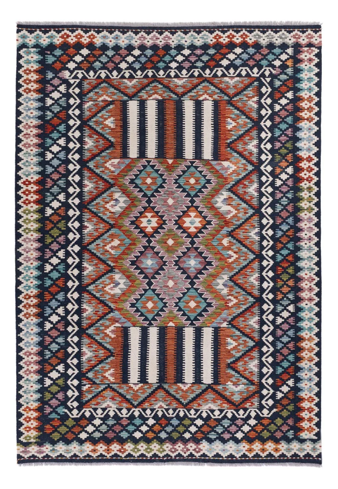 Kelim Maimene Teppich 177x248cm - mehrfarbig