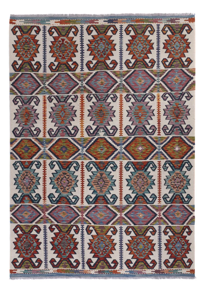 Kelim Maimene Teppich 183x238cm - mehrfarbig
