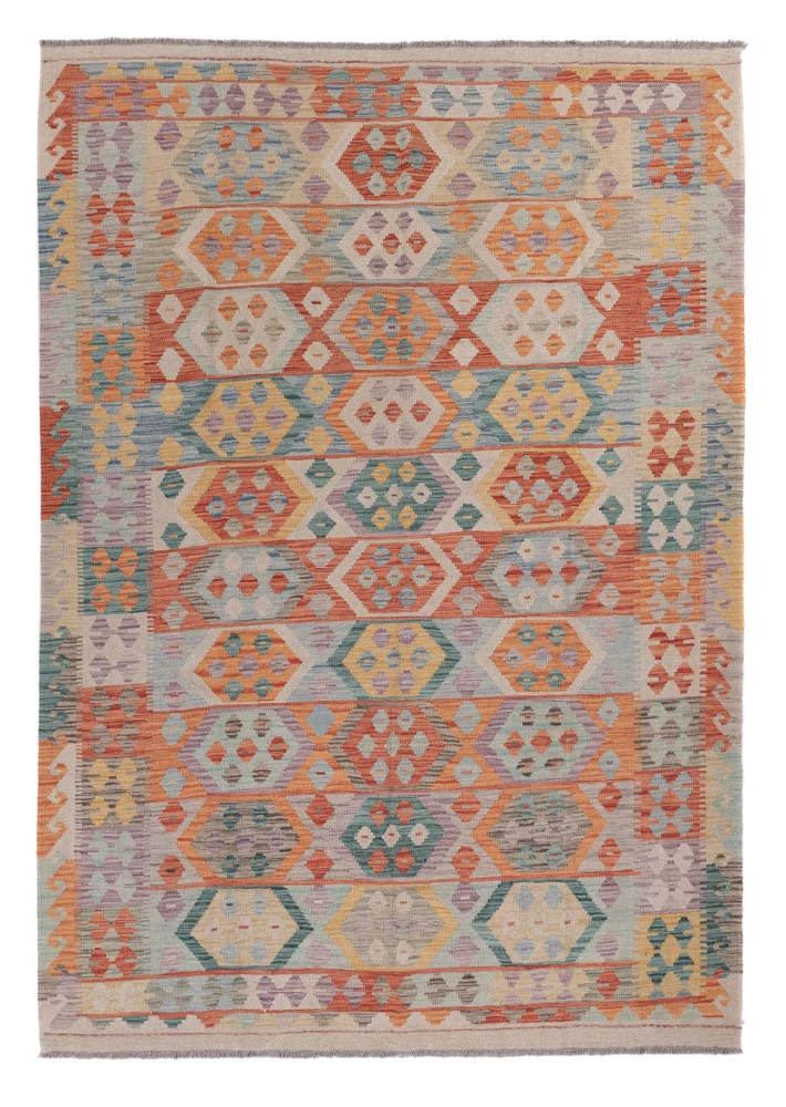 Kelim Maimene Teppich 177x245cm - mehrfarbig