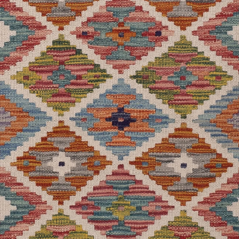 Kelim Maimene Teppich 60x195cm - mehrfarbig