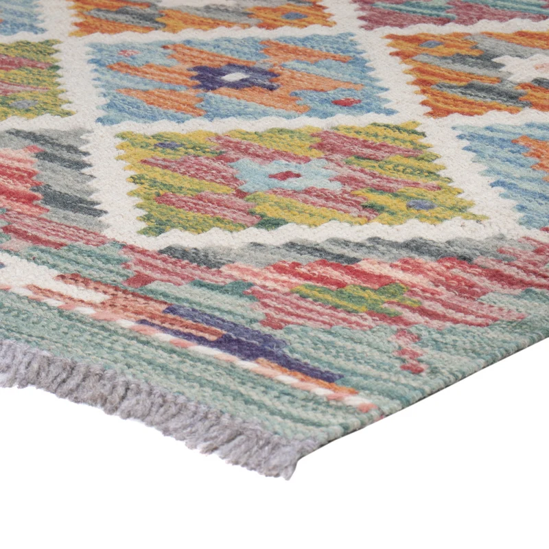 Kelim Maimene Teppich 60x195cm - mehrfarbig