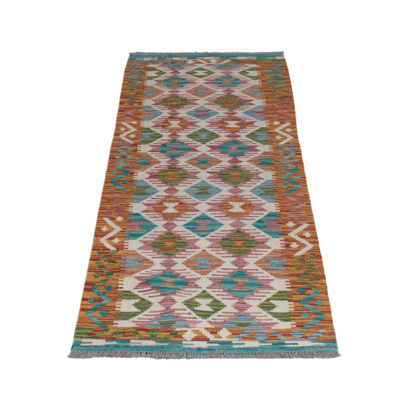 Kelim Maimene Teppich 60x195cm - mehrfarbig