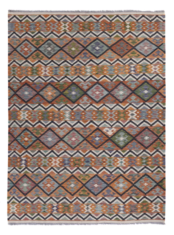 Kelim Maimene Teppich 185x244cm - mehrfarbig