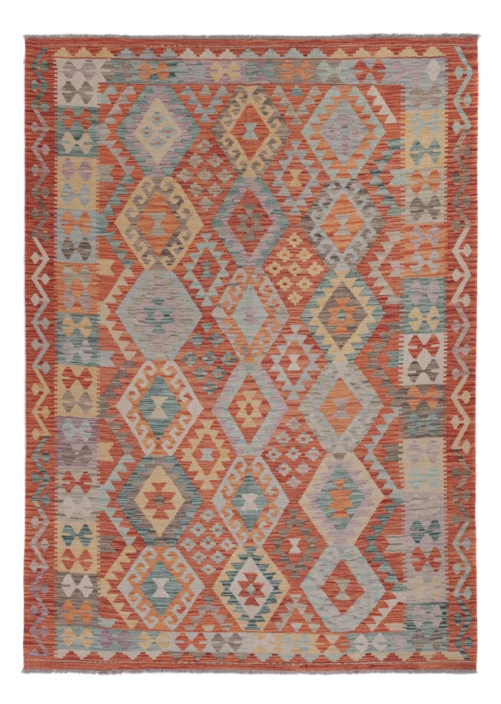 Kelim Maimene Teppich 181x251cm - mehrfarbig