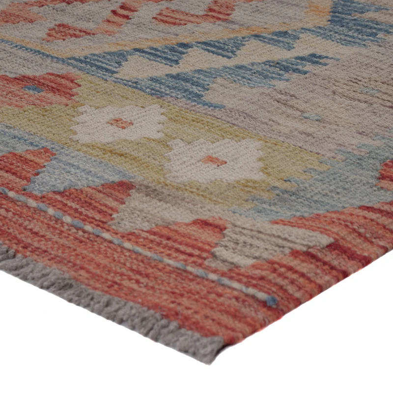 Kelim Maimene Teppich 88x256cm - mehrfarbig