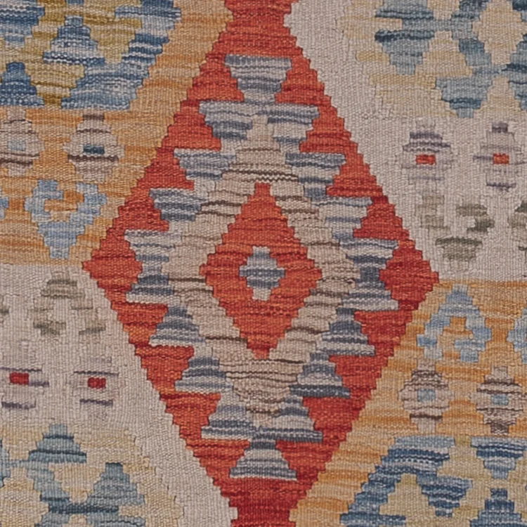 Kelim Maimene Teppich 87x256cm - mehrfarbig