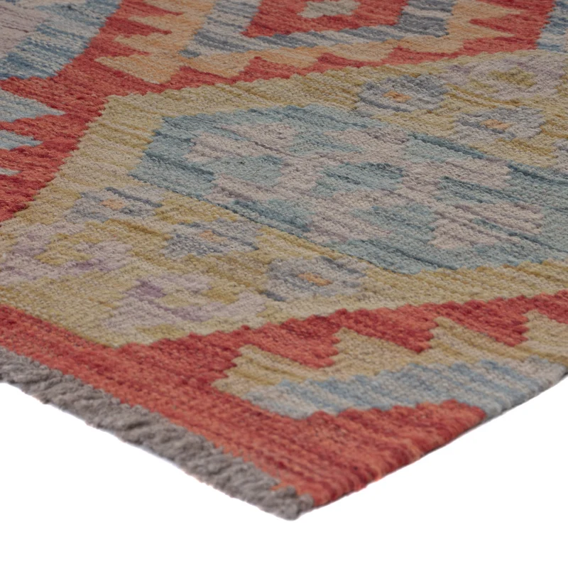 Kelim Maimene Teppich 87x256cm - mehrfarbig