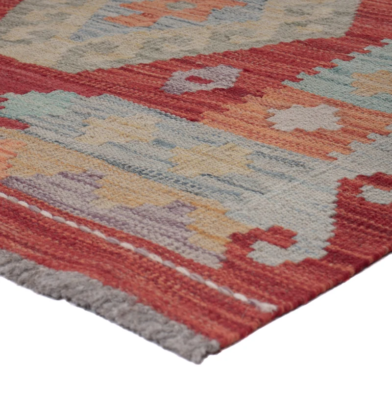 Kelim Maimene Teppich 80x287cm - dunkelbeige