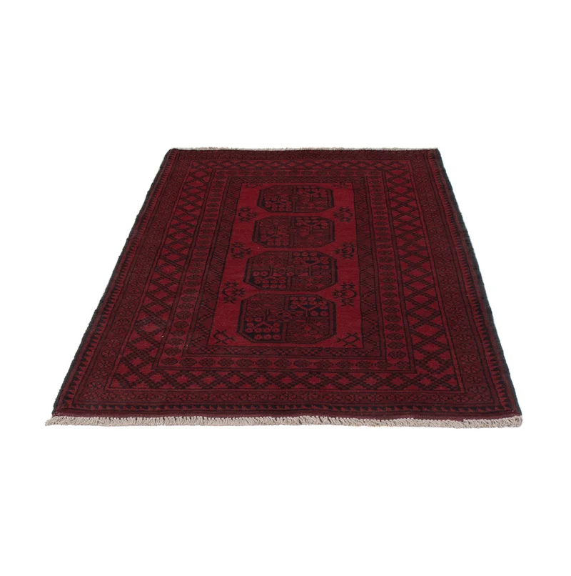 Läufer Afghan - Filpa - 102 x 189 cm - dunkelrot