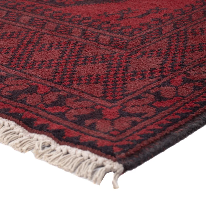 Akhche Teppich 100x194cm - Perserteppich - dunkelrot