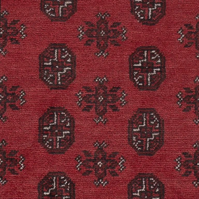 Akhche Teppich 101x197cm - Perserteppich - dunkelrot