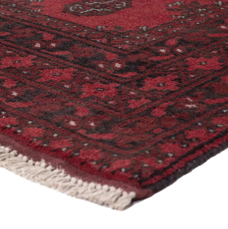 Akhche Teppich 101x197cm - Perserteppich - dunkelrot