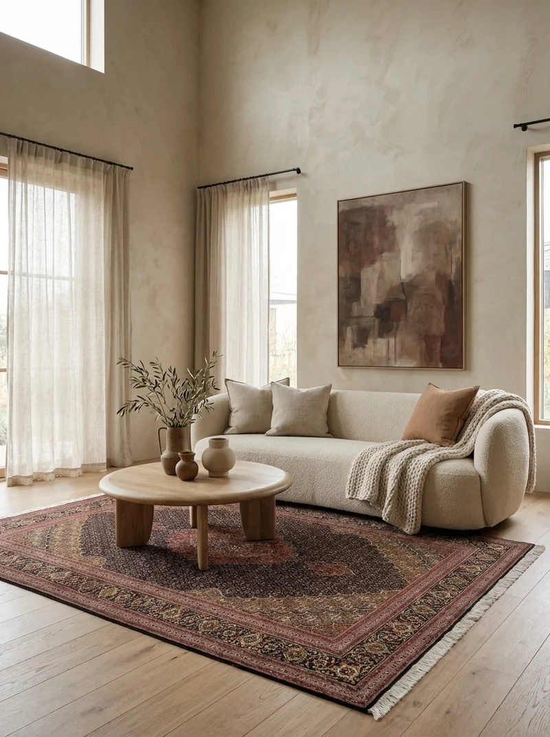 Tabriz 50 Raj · Handgeknüpft – Blau, 213x156 cm