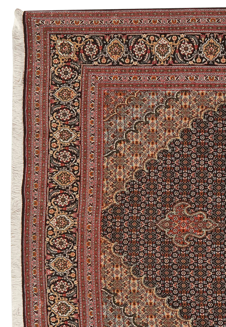 Tabriz 50 Raj · Handgeknüpft – Blau, 213x156 cm