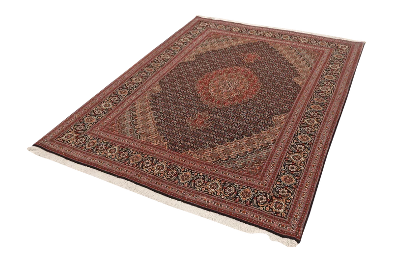 Tabriz 50 Raj · Handgeknüpft – Blau, 213x156 cm