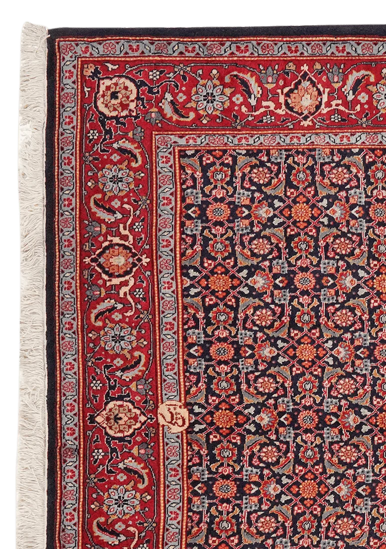 Tabriz 40 Raj · Handgeknüpft – Blau, 202x200 cm
