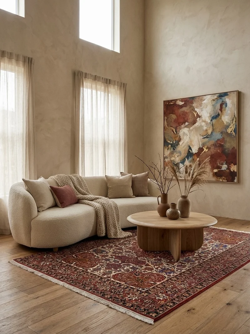 Isfahan · Handgeknüpft – Braun, 240x144 cm