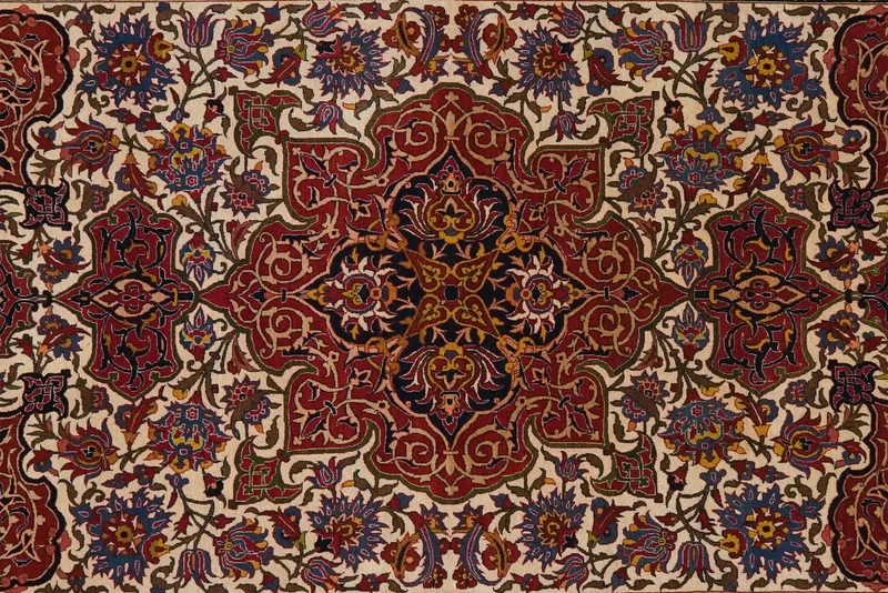 Isfahan · Handgeknüpft – Braun, 240x144 cm