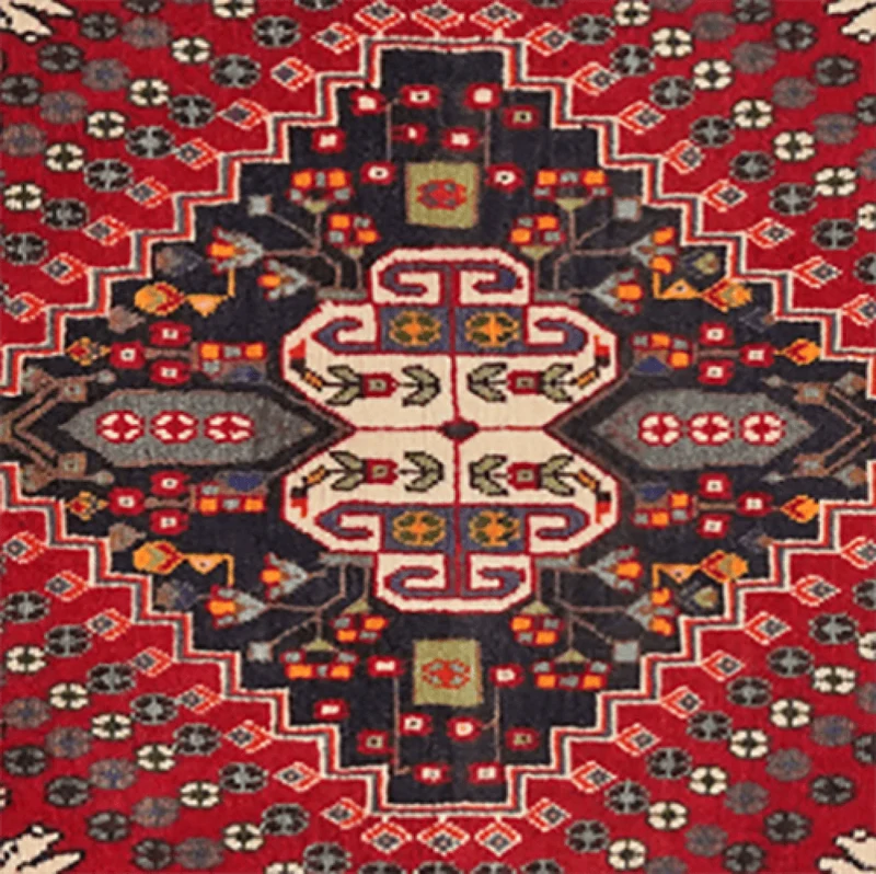 Gashgai · Handgeknüpft – Rot, 59x63 cm