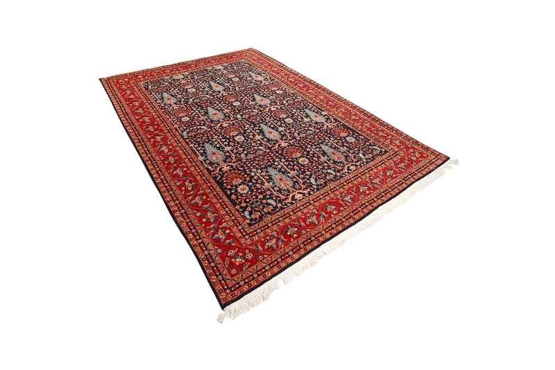Tabriz 50 Raj · Handgeknüpft – Blau, 290x204 cm