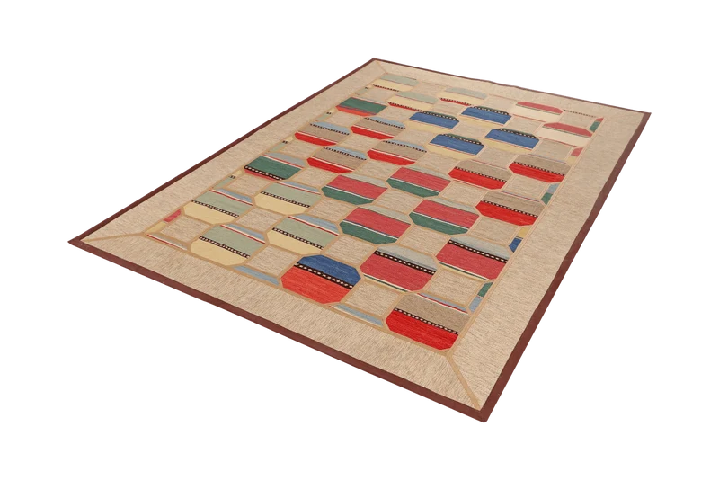 Kelim Tekkeh · Handgewebt – Beige, 237x160 cm