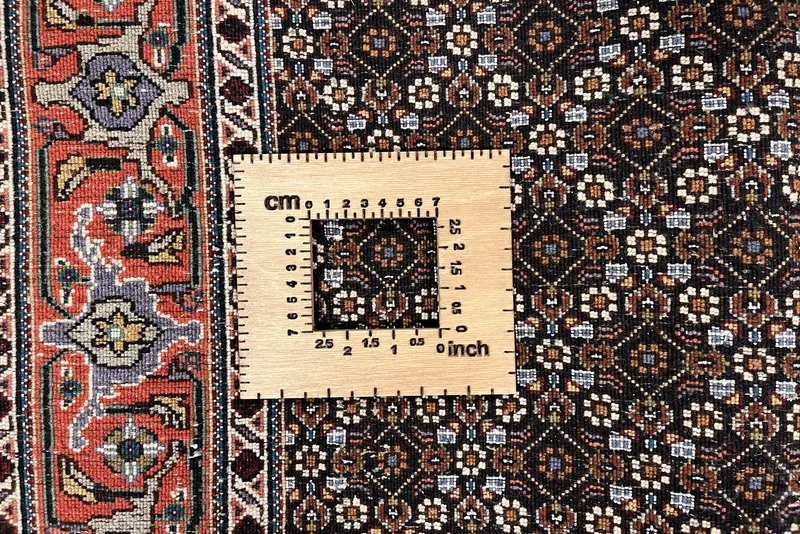 Tabriz 40 Raj · Handgeknüpft – Schwarz, 143x103 cm