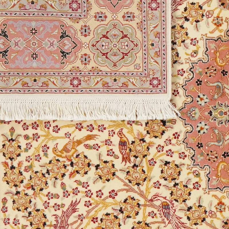 Tabriz 50 Raj · Handgeknüpft – Beige, 199x150 cm