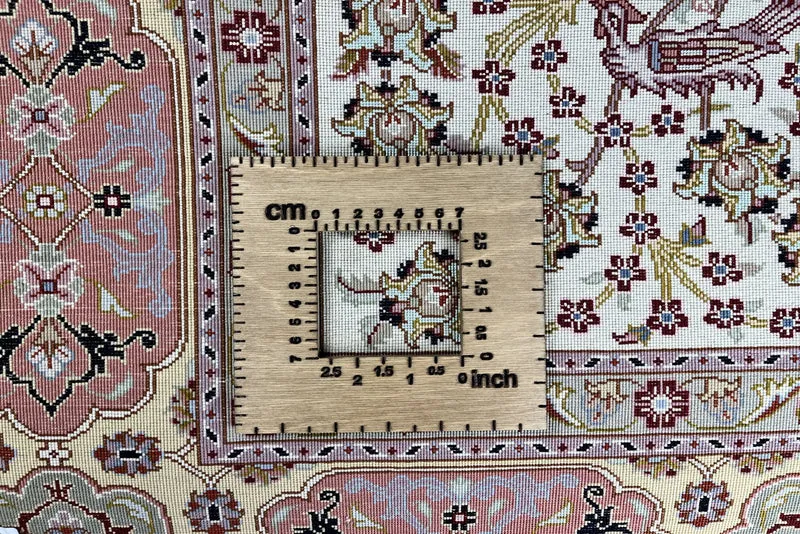 Tabriz 50 Raj · Handgeknüpft – Beige, 199x150 cm