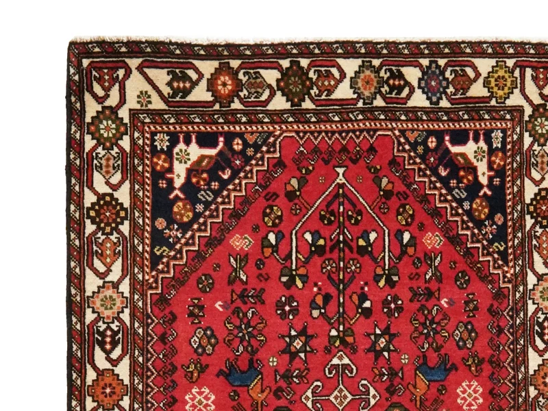 Nasrabad · Handgeknüpft – Rot, 311x82 cm
