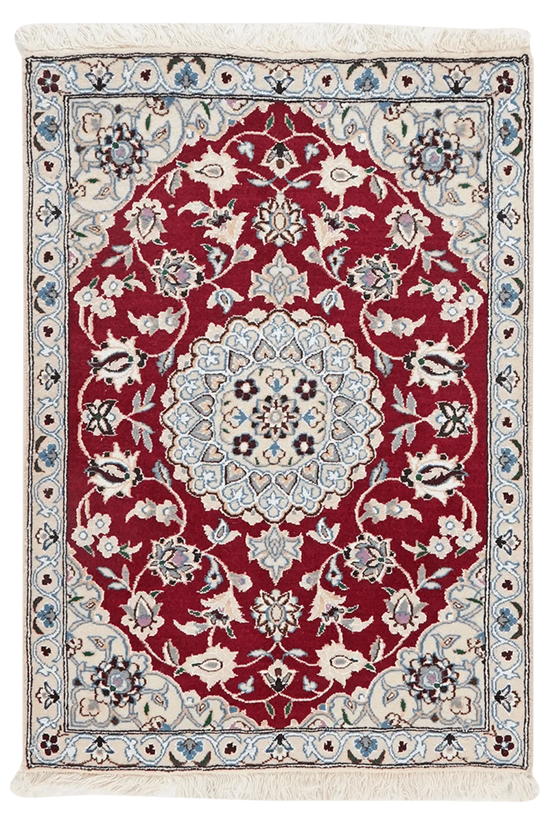 Nain 9La · Handgeknüpft – Rot, 99x70 cm