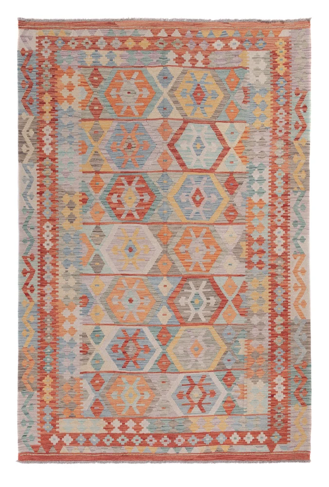 Kelim Maimene Teppich 168x250cm - mehrfarbig