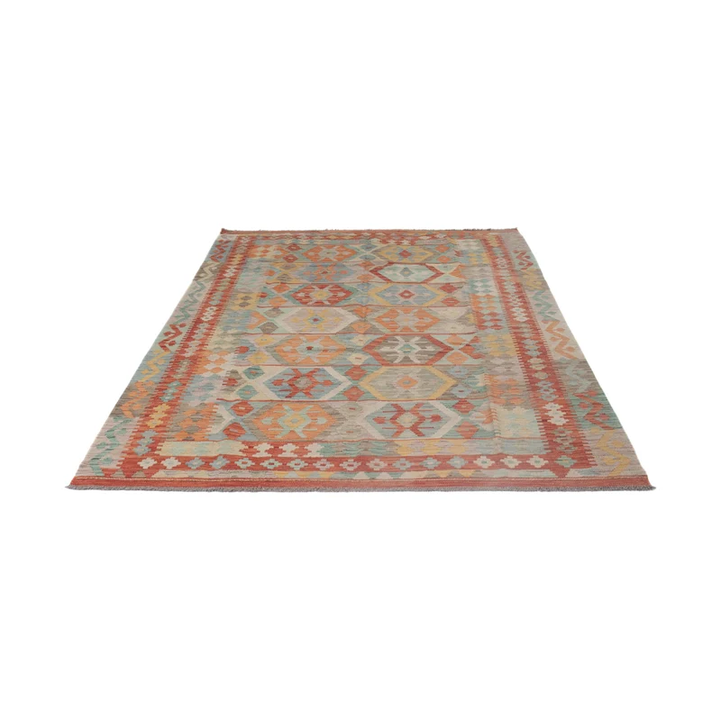 Kelim Maimene Teppich 168x250cm - mehrfarbig