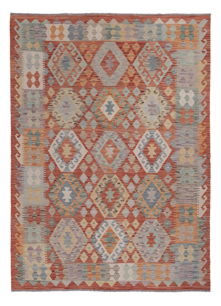 Kelim Maimene Teppich 174x238cm - mehrfarbig