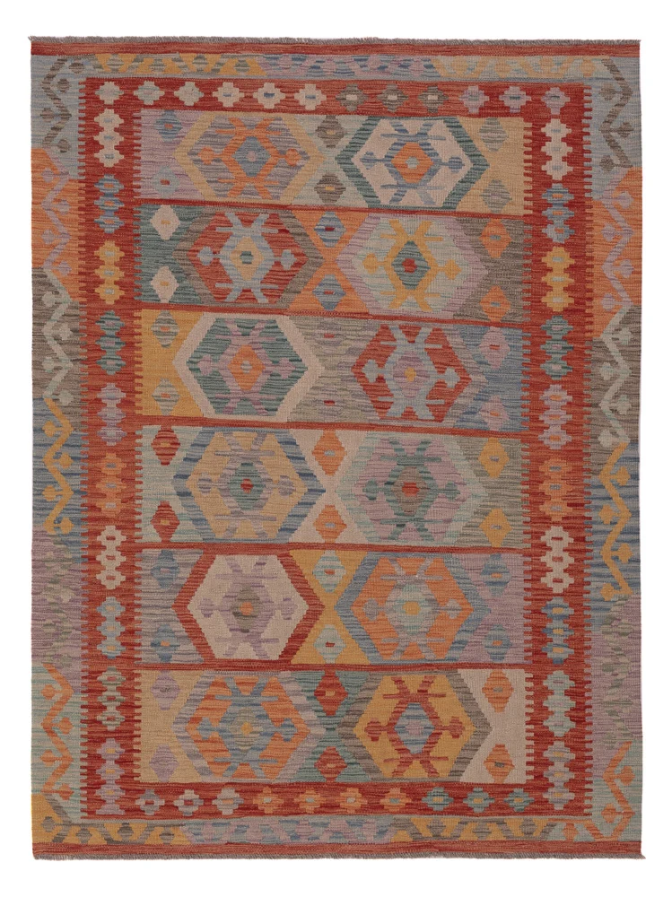 Kelim Maimene Teppich 150x202cm - mehrfarbig