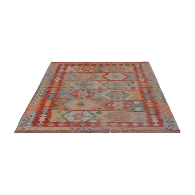 Kelim Maimene Teppich 150x202cm - mehrfarbig